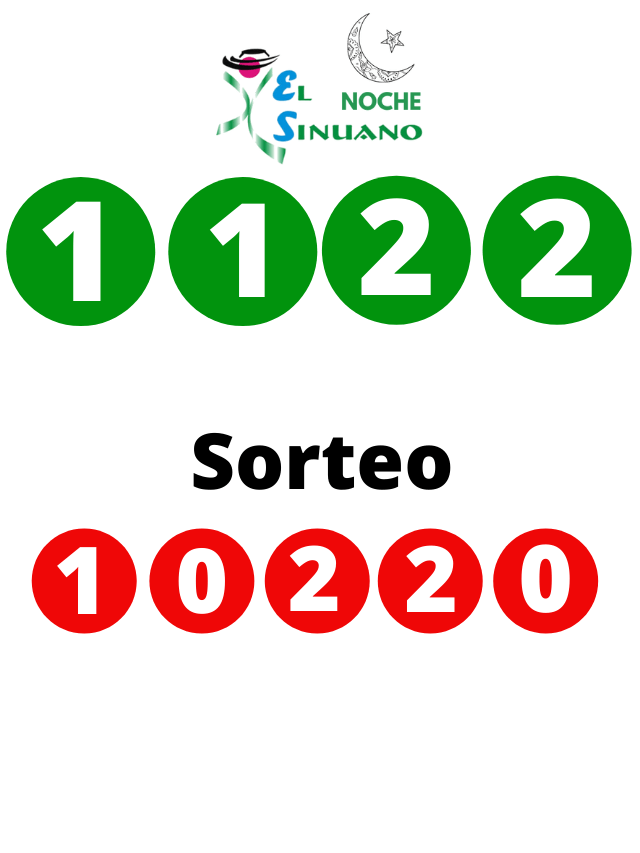 RESULTADO SINUANO NOCHE DEL 16 DE OCTUBRE DE 2021 SORTEO 10220