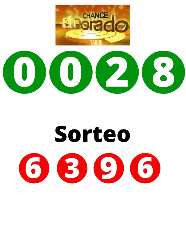 RESULTADO DORADO TARDE DEL SABADO 08 DE ENERO DE 2022 SORTEO 6396